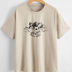 Angel baby graphic tee